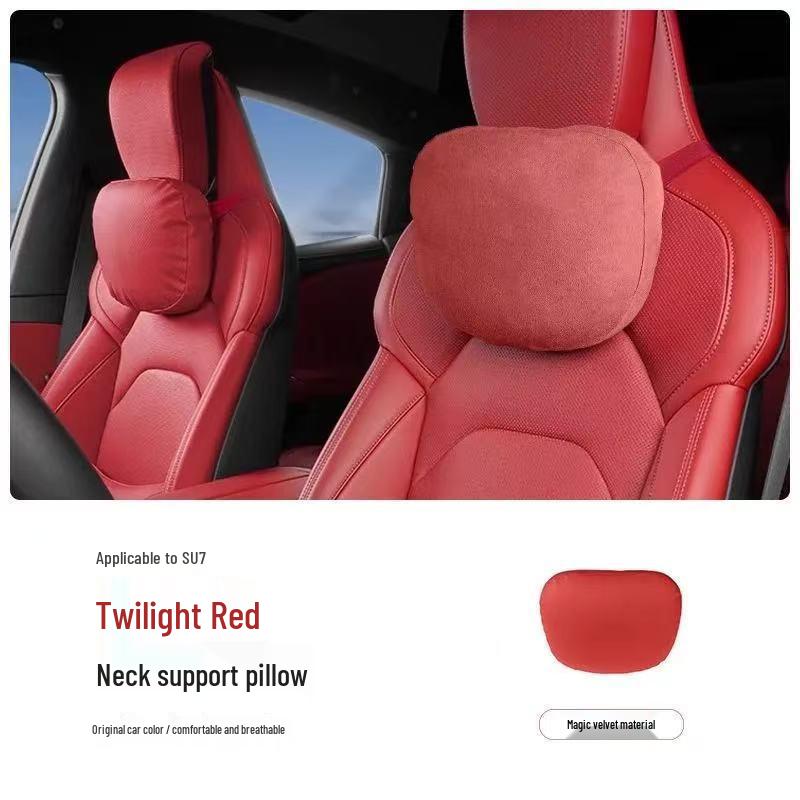 Xiaomi SU7 Headrest & Lumbar Support Pillow for Car Seats