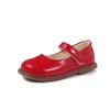 Kids Glossy Leather Velcro Non Slip Soft Sole Casual Mary Jane Shoes