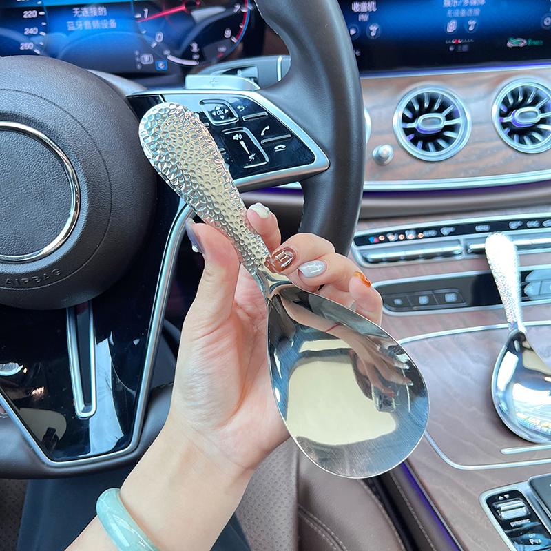 Zahuštěná nerezová lžíce na rýži v japonském stylu Vařič na rýži s dlouhou rukojetí Špachtle Bufetová naběračka Kuchyňské náčiní pro domácnost