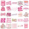 50 Pink Girly Cartoon Stickers for Books, Suitcases, and Diaries