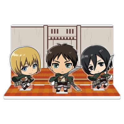 Attack On Titan Acrylic Diorama A [Eren, Mikasa, Armin]