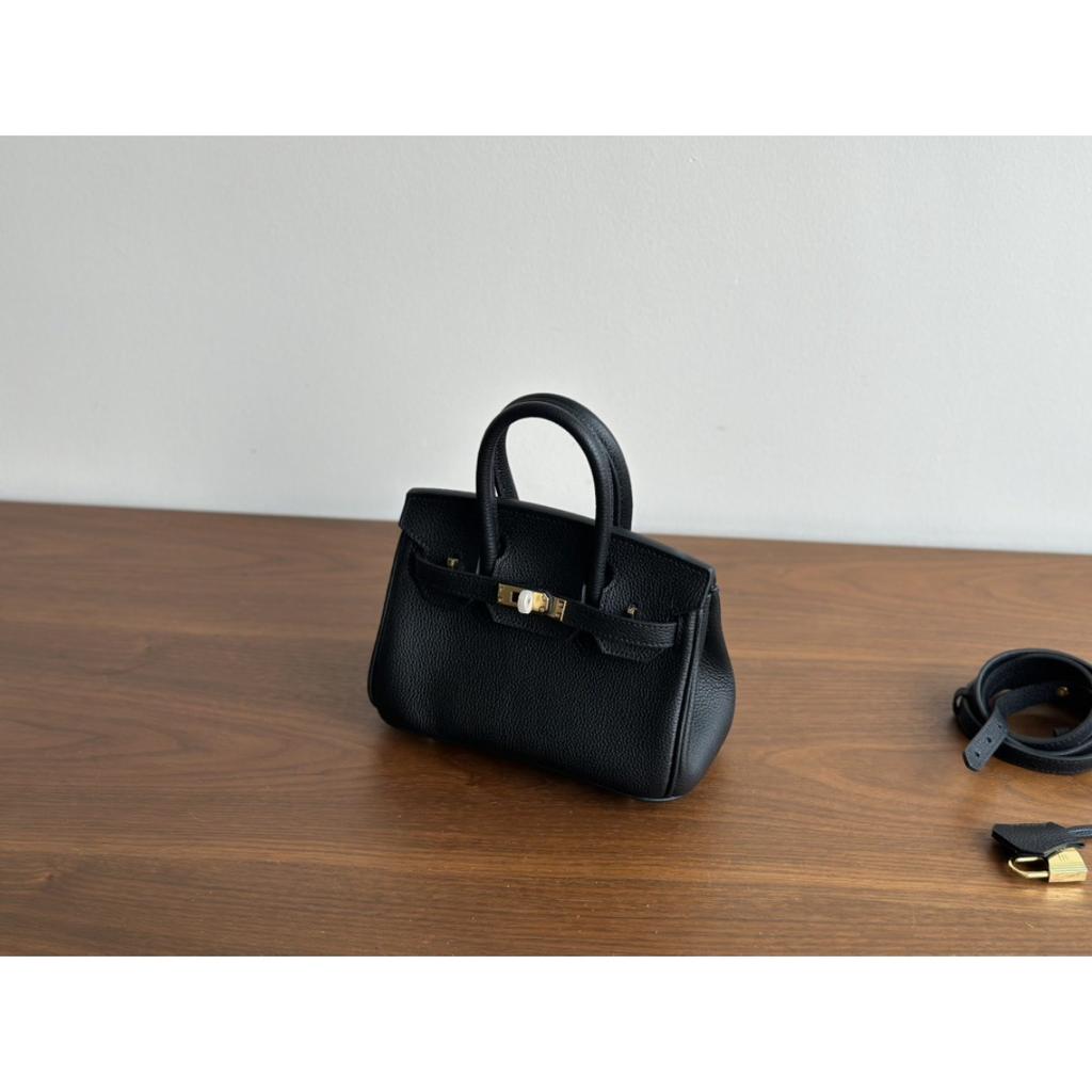 20 Couro Platina Togo Grande Capacidade Primeira Camada Feminina Couro Moda Versátil Bolsa de Mão Ombro Mensageiro Bolsa Feminina