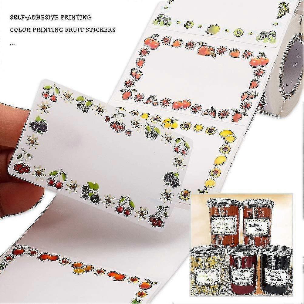 1 Roll/250 Pieces Food Labels Self Adhesive Jam Jar Labels 5x3cm Container Labels - PJ