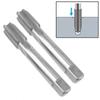 2pcs HSS Metric Taper Tap Set 18mm Diameter with M18x1 5mm Pitch Right Hand Thread for Thread Making Applications