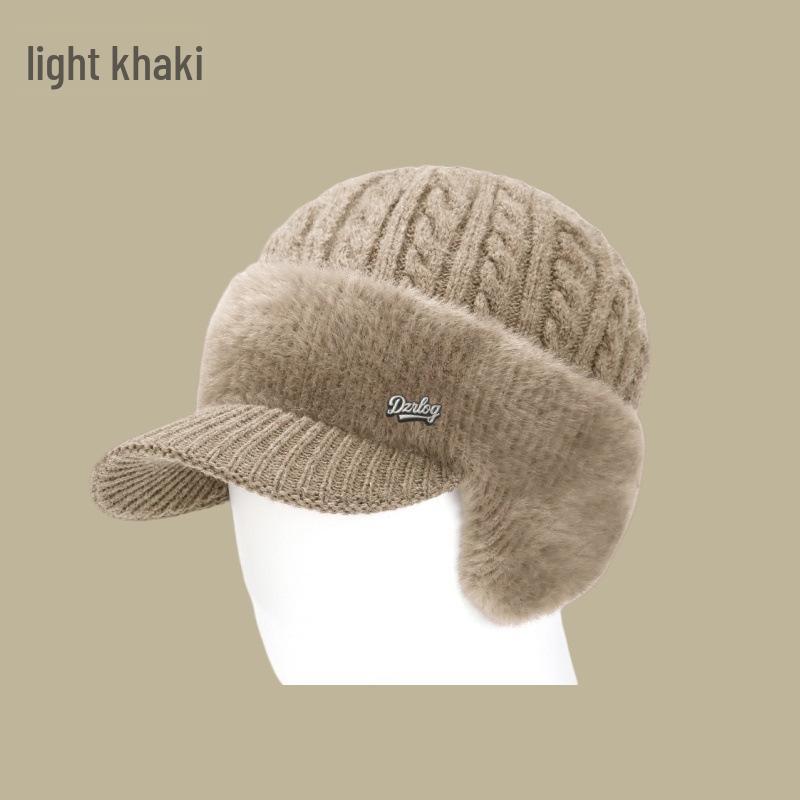 Căciulă de iarnă pentru bărbați pentru seniori - Catifea groasă, rezistentă la frig, căciulă lână rezistentă la vânt