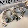 And Chic Ceramic Rope Floral Handcrafted Bracelet In Trendy Summer Aesthetic For Women