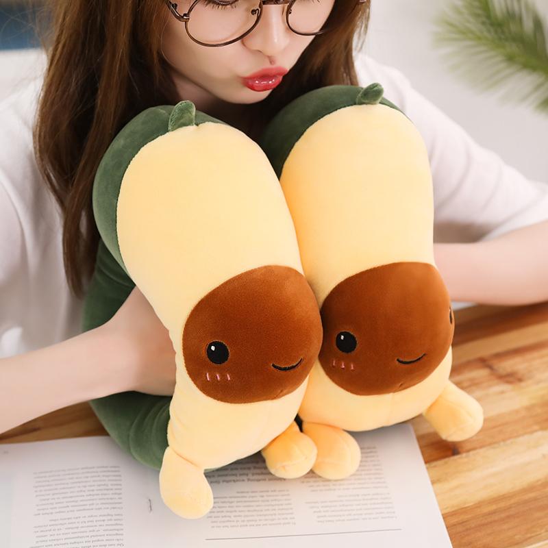 30CM/40CM Kawaii Avocado Stuffed Plush Toy Stuffed Doll Pillow Children's Christmas Gift Cartoon Avocado Fruit Home Decoration