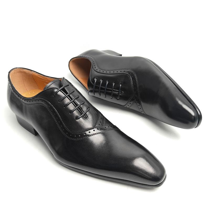 

Men s Dress Shoes Luxury Designer Original Leather Shoe Lace-Up Fashion Carved Wedding Party Anniversary Office Oxford Adult 47 чорний