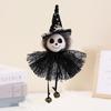 Halloween Hanging Skeleton Ornaments,Witch Hat And Bells Handmade Decorations Halloween Party Household Ornaments