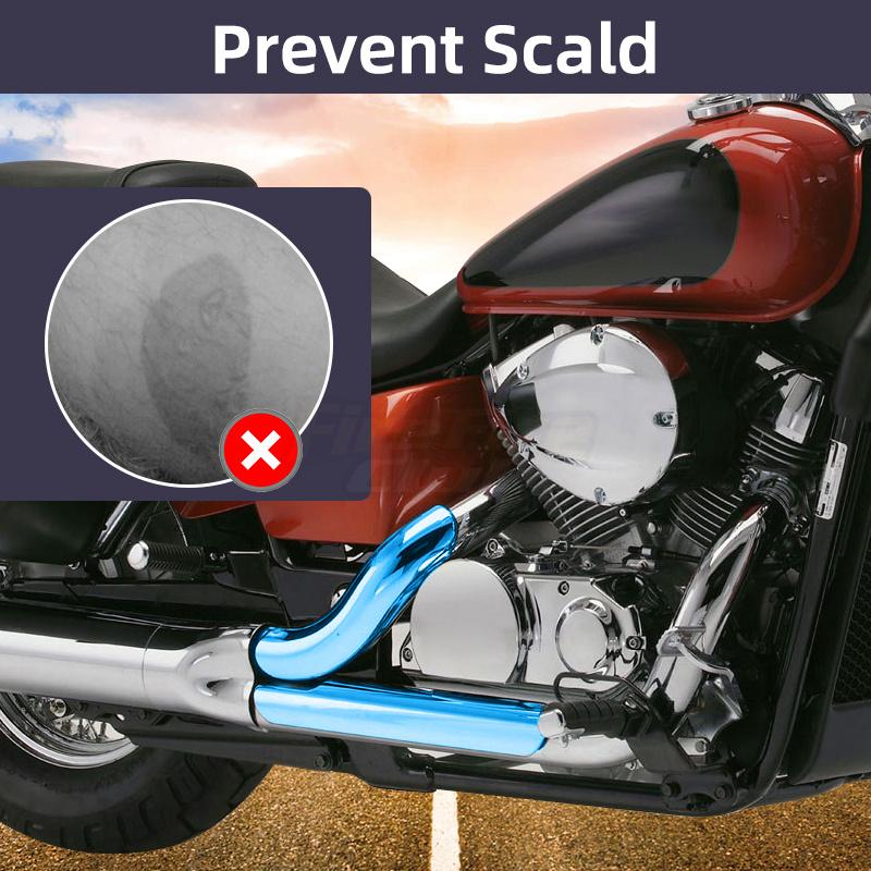 Motorrad Auspuffrohr Änderung Hitzeschild Anti-verbrühen Abdeckung Für Honda Shadow VT750 VT400 1997-2003