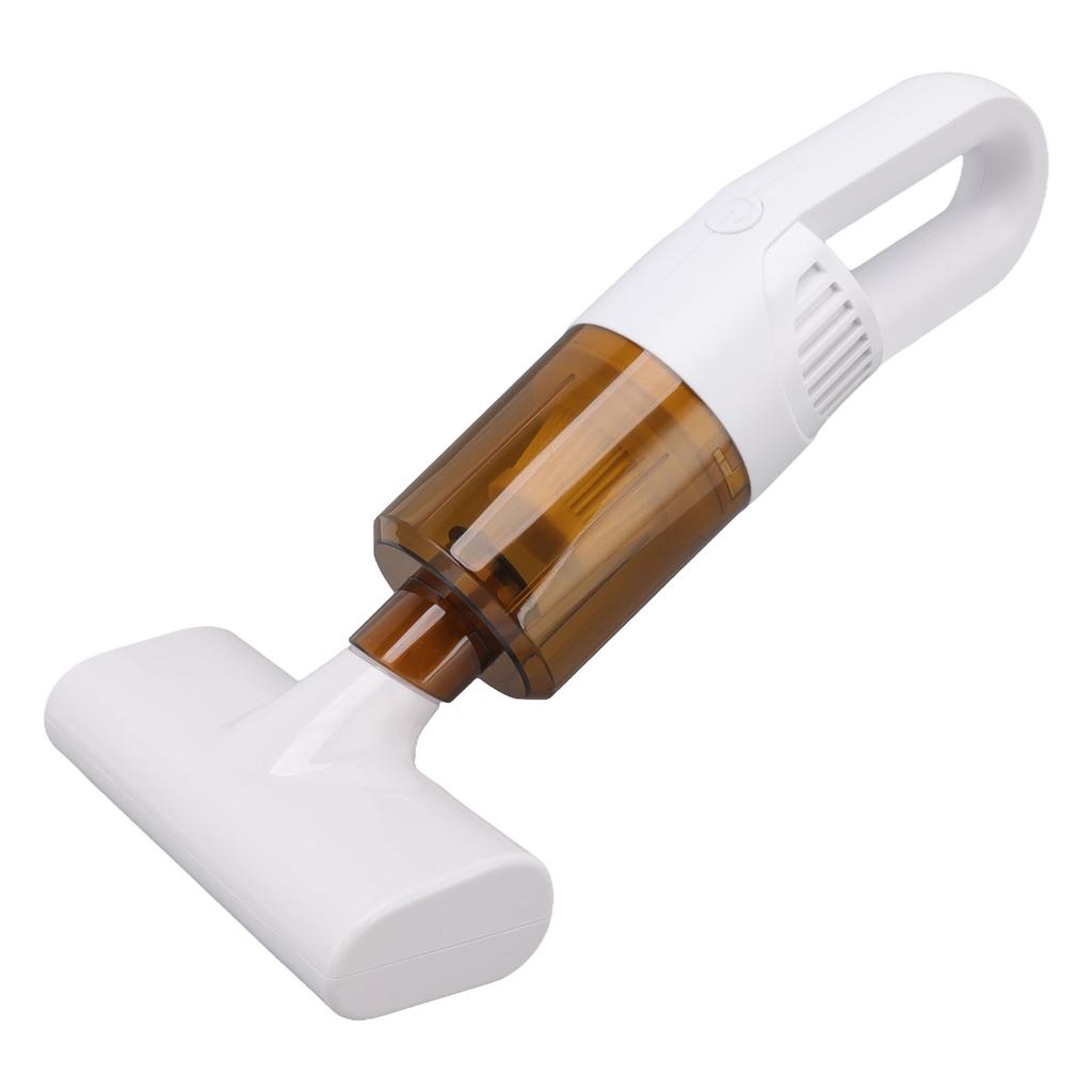 Cordless Handheld Vacuum Cleaner Dust Mite Remover USB Rechargeable for Car and Home Pet Hair White