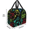 Colorful Joystick Game Lunch Bag Compact Tote Bag Reusable Lunch Box Container for Women Men School Office Work Picnic