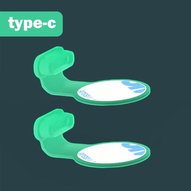 For Apple iPhone iPad Samsung Ios Type C Charging Port Protector For Airpods IOS Silicone Luminous Anti-lost Dust Plug Universal