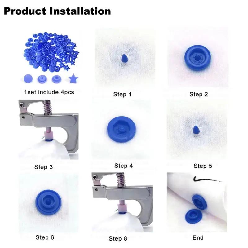 25-100 Sets Sternform T5 Kunststoff Druckknöpfe Für Kleidung DIY Bekleidung Druckknöpfe Verwendet für Windeln/Lätzchen/Taschen/Ordner/