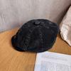 Cotton Vintage Corduroy Cap With Curved Brim Fashionable Breathable Duckbill Hat