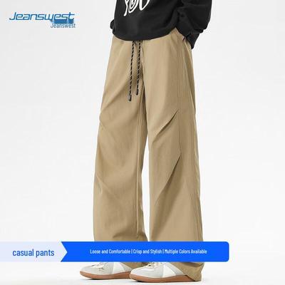Jeanswest Men's Water-Resistant Straight-Leg Cargo Pants