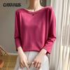 Round Neck Knit Sweater Women's Loose Thin Bottoming Shirt Gentle Wind Tops