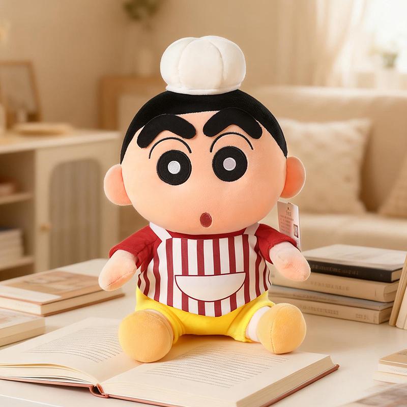 Soft Chef, Painter Crayon Shin Chan Plush Toy Creative Shin Chan Plushies Stuffed Doll Sofa Bed Home Decor Gift