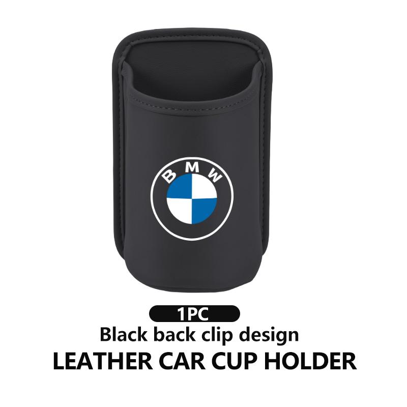 Leather Car Door Water Cup Holder Hang Drink Storage Box For BMW M Performance Alpina M3 M5 M6 X1 X3 X4 X5 G20 VVB1