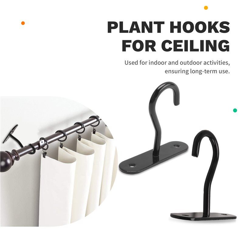 Gut-6 Stück Deckenhaken zum Aufhängen von Pflanzen, Wandhaken für Pflanzgefäße Metallaufhänger für Zimmer- und Außenpflanzentöpfe Halter