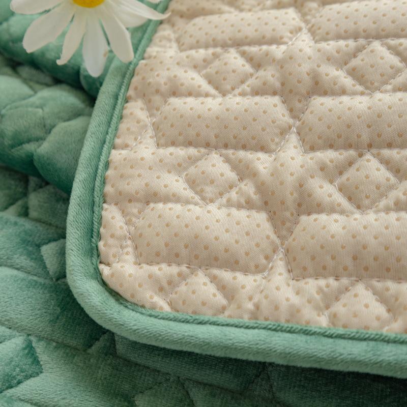 Simple Plush Sofa Cushion Non-Slip Thickened Living Room Sofa Cover Patchwork Cushion Luxury Backrest Armrest Cover Cloth