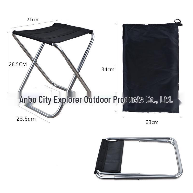Portable Aluminum Folding Camping Chair - Lightweight and Compact for Outdoor Activities