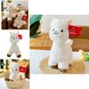 Cute And Adorable Plush Alpaca Toy Perfect Birthday Gift For Girls With Long Fur And Soft Pp Cotton Filling 30cm/0.16kg White
