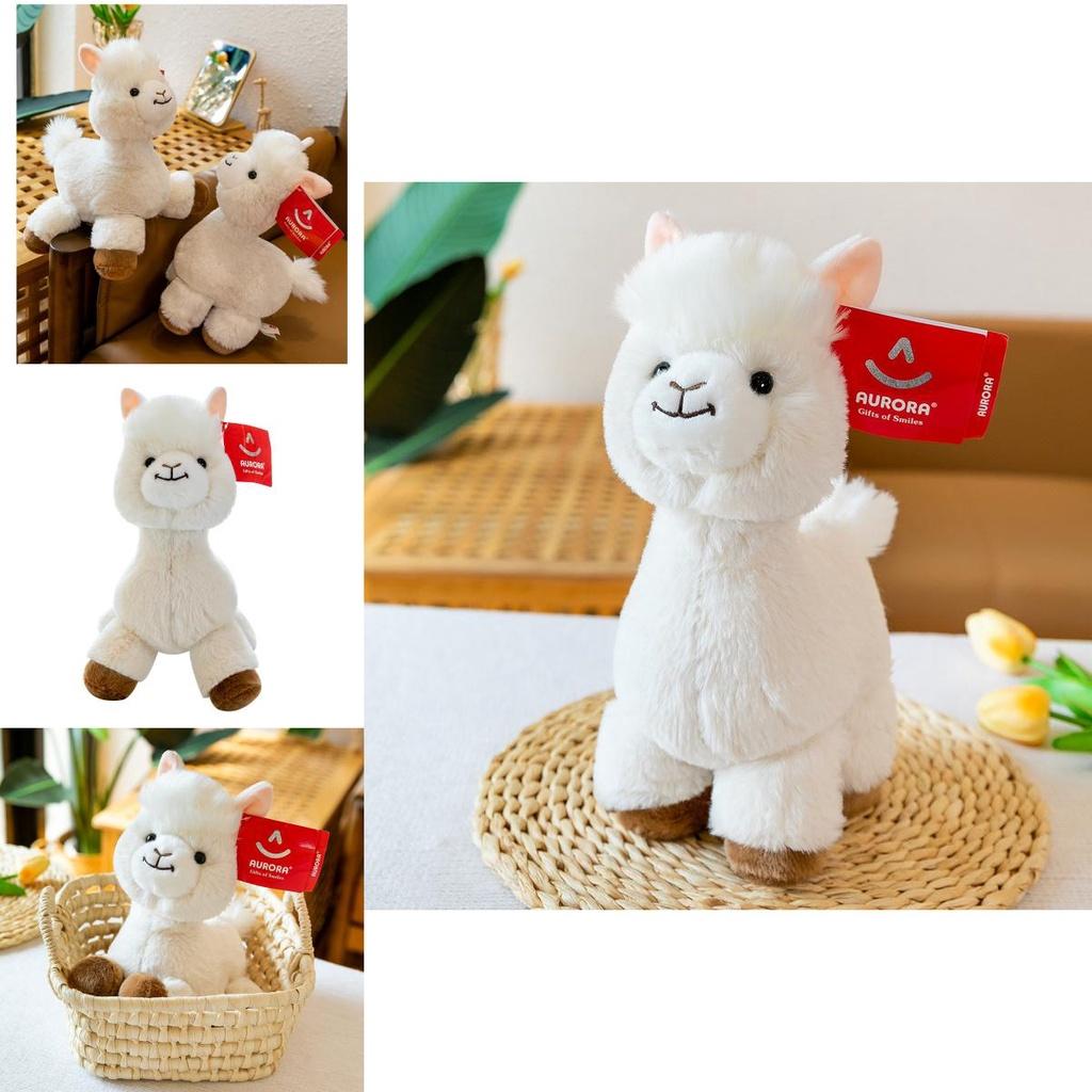 Cute And Adorable Plush Alpaca Toy Perfect Birthday Gift For Girls With Long Fur And Soft Pp Cotton Filling 30cm/0.16kg White