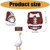 Dress a Decorative Lawn Bird for Football Season with a Helmet Headpiece and Coordinated Uniform Body Cover Costume Set