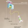 Retractable Cat Teaser Door Hanging Toy Kit Interactive Boredom Buster Self-Entertainment Toys for Kittens