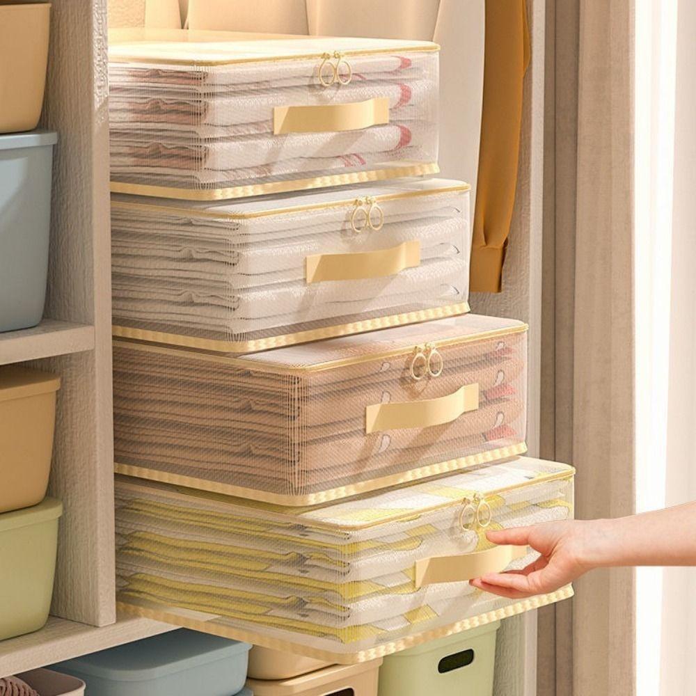 2Pcs Large Capacity Blanket Pillow Storage Container PVC Blanket Sorting Bags  Wardrobe