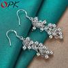 925 Sterling Silver Grape Bead Earrings, Fashion Jewelry