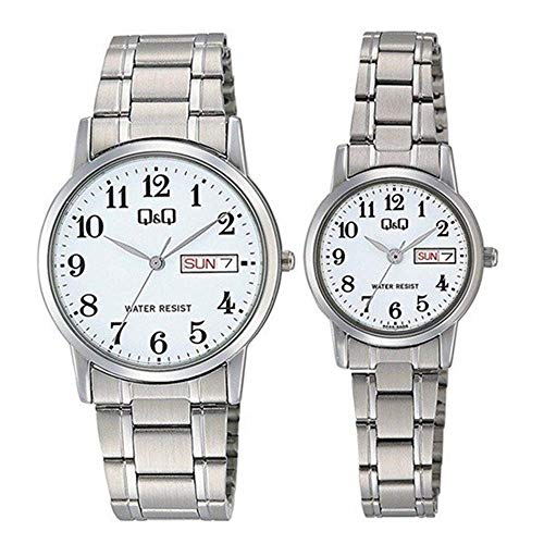 [Citizen Q&Q] Pair Watch Lightweight Waterproof Cheap Men's & Women's A206A207-204 Watch