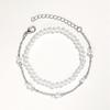 Imitation Pearl Bracelet Set for Women - Two-Piece 4mm Design