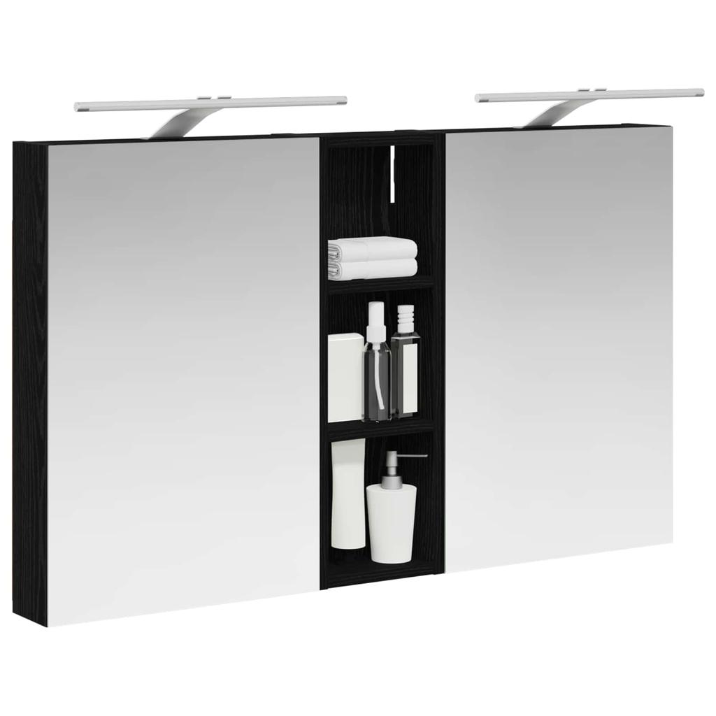 Bathroom Cabinet Set 3 Pcs 100 X 10.5 X 60.5 Cm Engineered Wood
