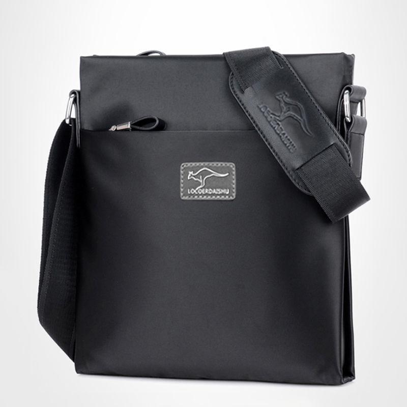 

ew men s messenger bag orean version trendy xford shoulder bag casual versatile mobile phone bag large capacity business backpack чёрный