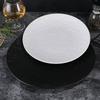 Japanese-style Black and White Stone-pattern Ceramic Plate Wear-resistant Round Steak Plate Home Dinner Cooking Plate Tableware
