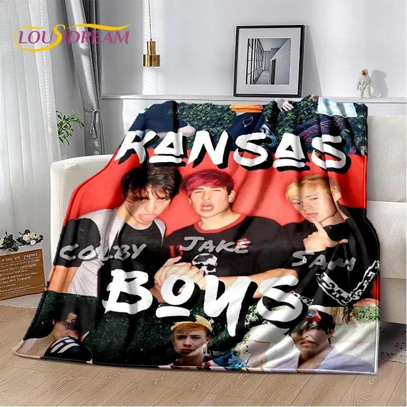 Soft Flannel Throw Blanket for Bed Sofa Picnic Sam Colby Boys Collection Home Textiles Outdoor Leisure Gift