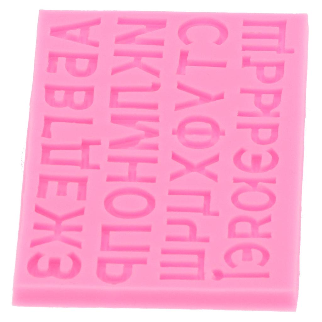 Russian Letters Mold Liquid Silicone Cake Chocolate Mold Baking Mold for Bakery Home