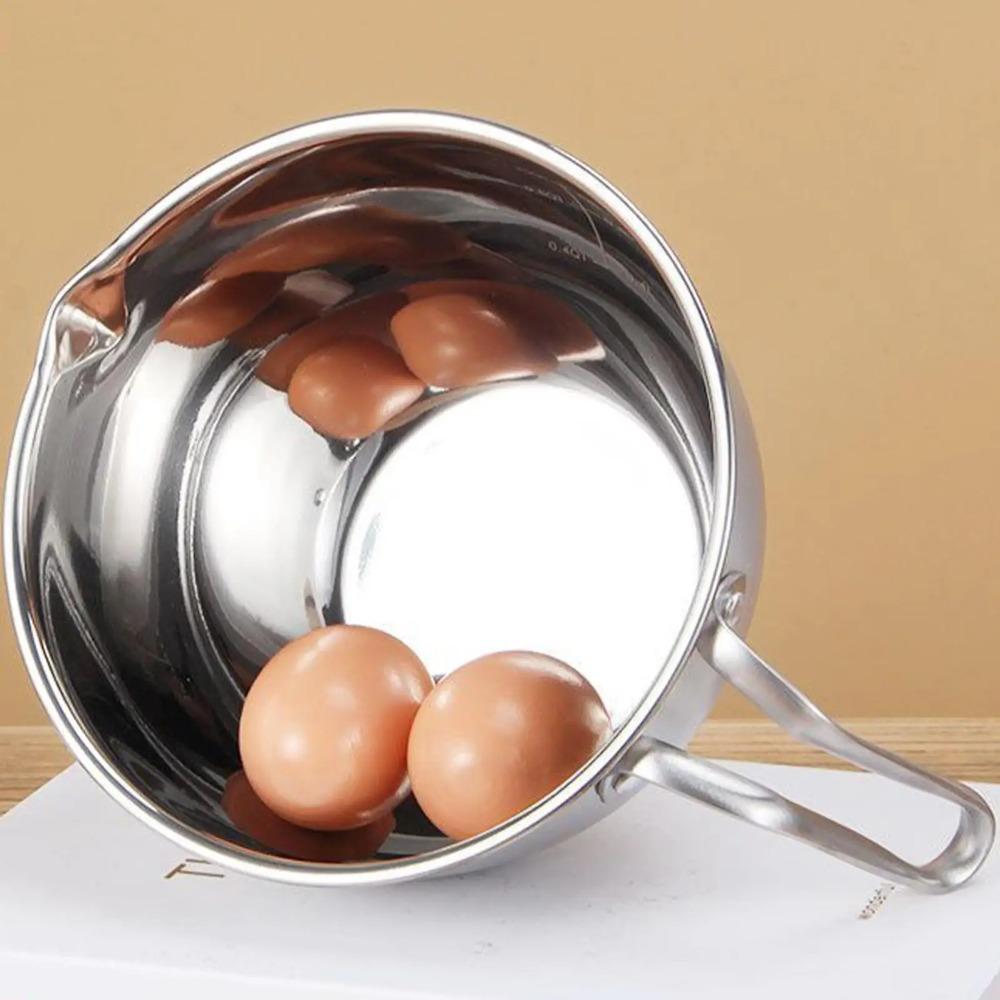 V Shape Flow-through Port Chocolate Melting Pot Set Butter Melting Boiler  Water Bath