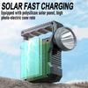 Solar Power LED Flashlights Multifunctional Portable Light Rechargeable Camping Work Light Solar Charging High Brightness Torch