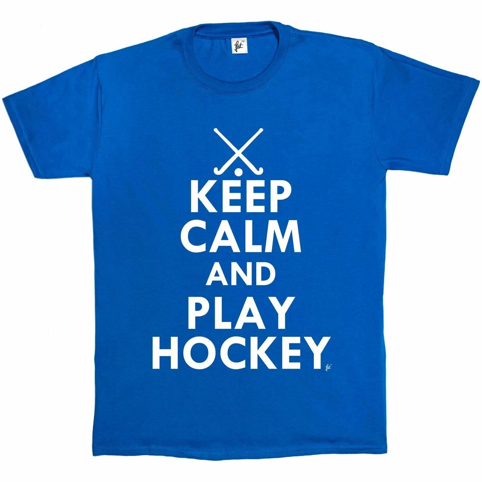 Keep Calm & Play Hockey - Hockey Sticks Mens T-Shirt XXXL