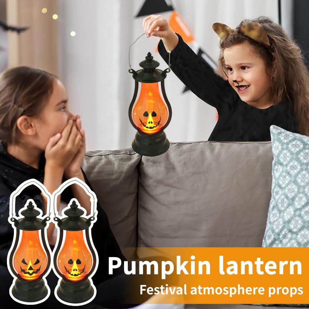 Halloween Pumpkin Lamps Children's Small Portable Lights Holiday Atmosphere Props Halloween Decorations Lights