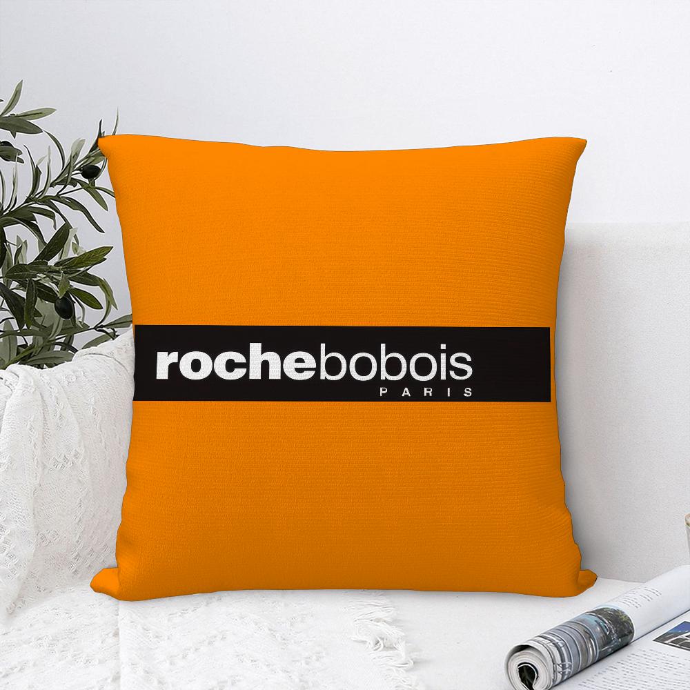 R-Roches Mode B-Bobois Kissenbezug Sofa Dekorativ Zuhause Doppelseitiger Druck Plüsch Quadratische Dekokissenbezüge Kissen Dekor