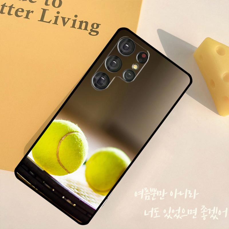 Tennis Tennis Racket Phone Case For Samsung Galaxy S25 Ultra S9 S10 S20 S22 S21 FE S23 S24 Plus Back Cover Shell
