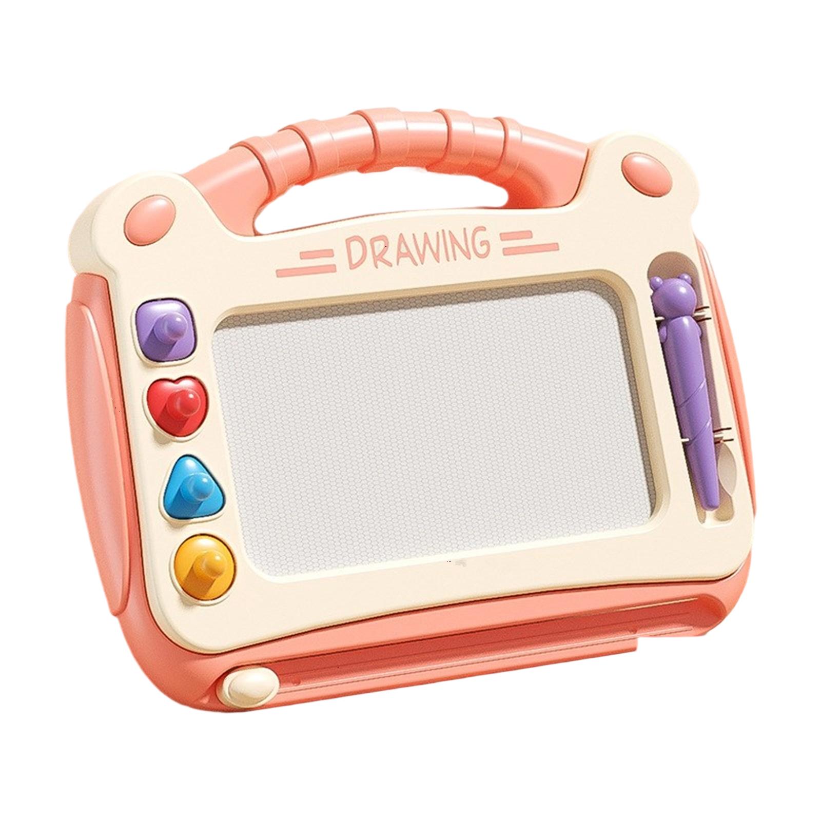 

Детская магнитная доска для рисования и письма игрушка со штампом и ручкой интерактивная развивающая обучающая игрушка для дошкольников B розовый