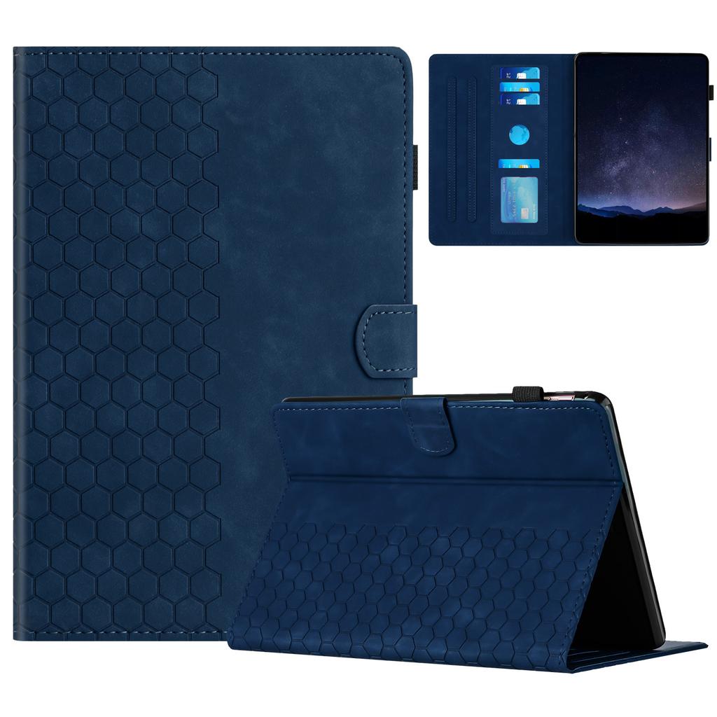 For Amazon Kindle Paperwhite 4 (2018)/3 (2015)/2 (2015)/1 (2015) Case Honeycomb Printed Leather Tablet Cover with Card Slot