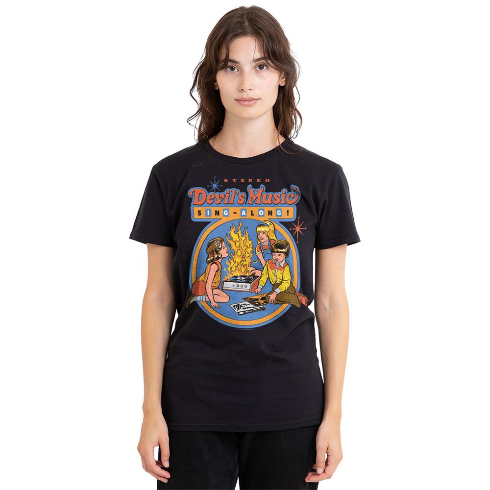 Steven Rhodes Womens/Ladies Devils Music Singalong T-Shirt