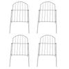 Animal Barrier Fence Iron Sturdy Decorative Outdoor Dog Fence Border for Garden Yard