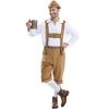 Cosplay Fancy Dress Halloween Party Costume Carnival Outfit Adult Men's Bavarian German Beer Festival Short Sleeve